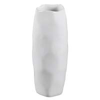 Vase Rivello Keramik 12x12x30cm weiß glasiert, 4 Stück